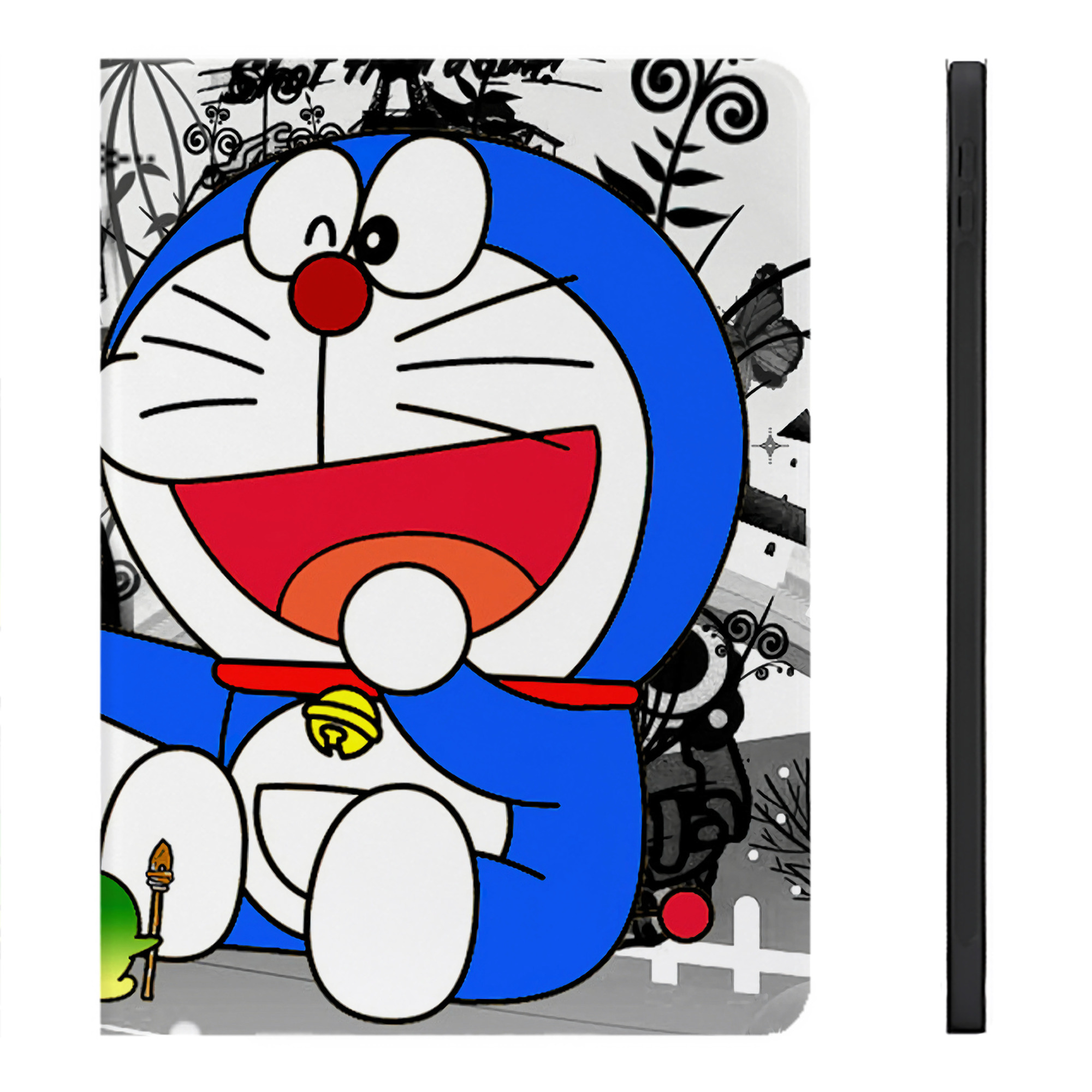 （画像用） ドラえもん Doraemon IPadケース ペンホルダー付き ブックスタイルデザイン
